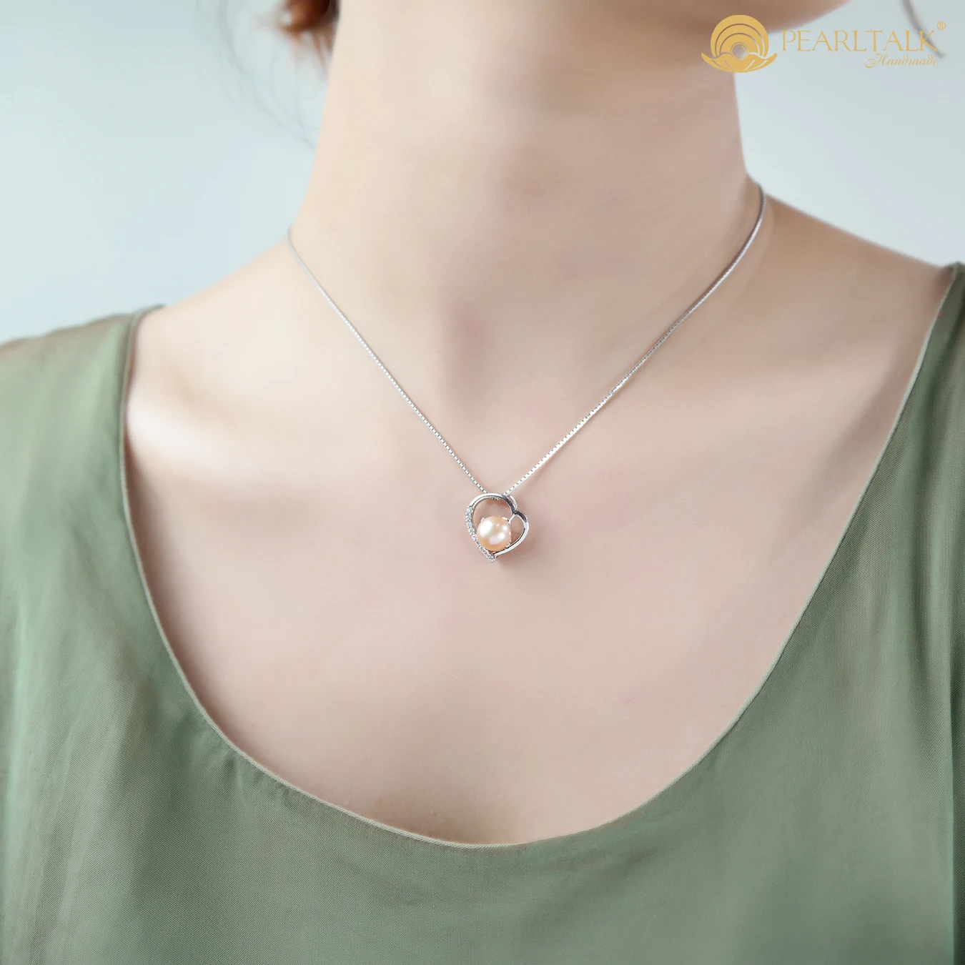 DÂY CHUYỀN NGỌC TRAI TRÁI TIM